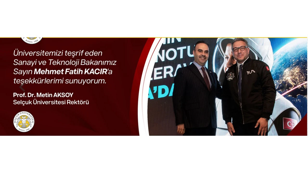 Türkiye'nin ilk astronotu Gezeravcı, Selçuk Üniversitesinde